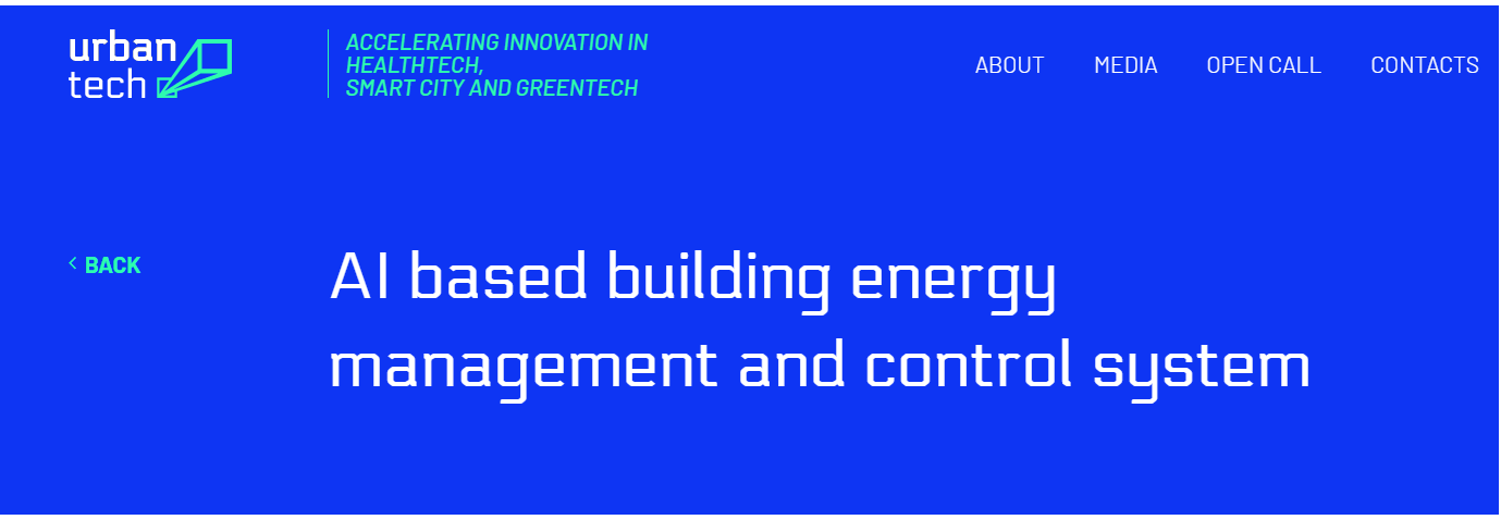 Energiesparverband (ESV): AI based building energy management and control system